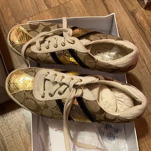 Coach sneakers- worn once